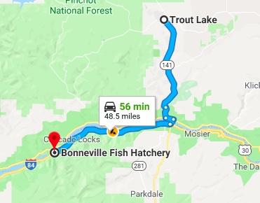 map to troutdale